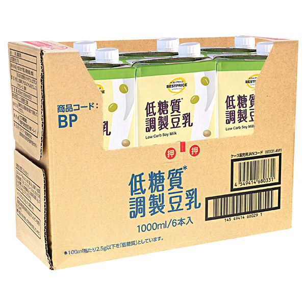 低糖質 調製豆乳1000ml(ケース) 商品画像 (1)