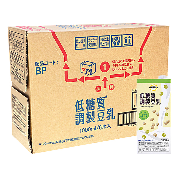 低糖質 調製豆乳1000ml(ケース) 商品画像 (メイン)
