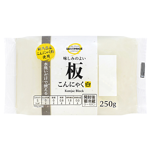 味しみのよい板こんにゃく白 商品画像 (メイン)