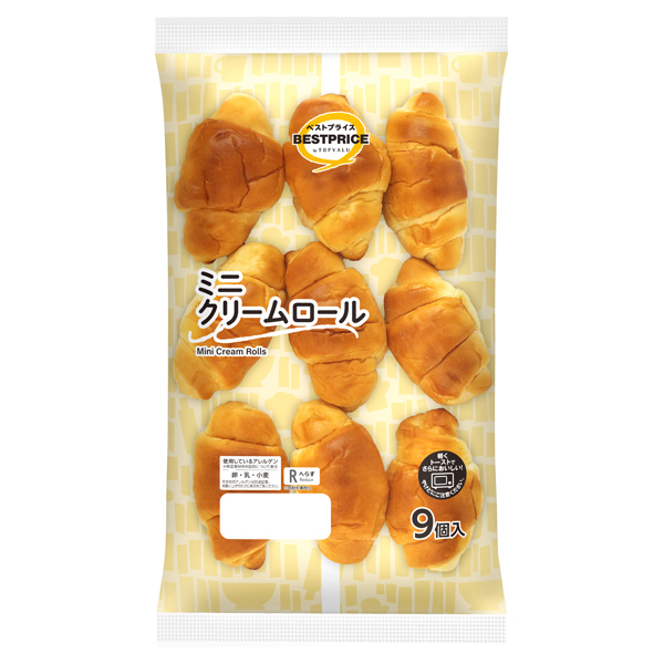 ふんわりとした食感ミニクリームロール 商品画像 (メイン)