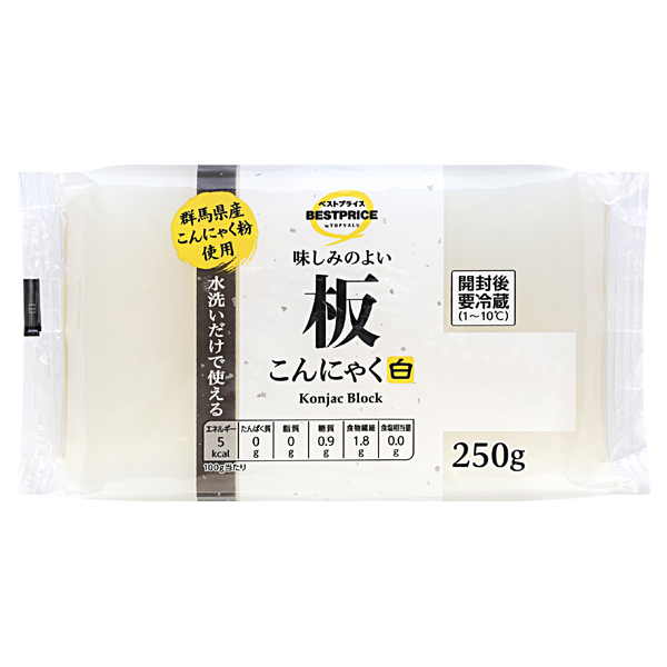 味しみのよい板こんにゃく白 商品画像 (メイン)