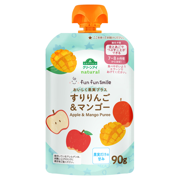 ナチュラル fun fun smile すりりんご&マンゴー 商品画像 (メイン)
