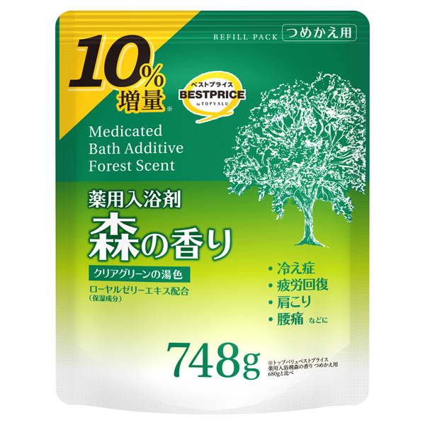 10 %増量 薬用入浴剤森の香り  つめかえ用 商品画像 (メイン)