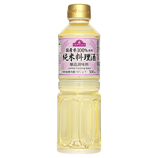 国産米100%使用純米料理酒 商品画像 (メイン)