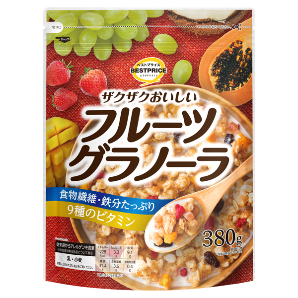 ザクザクおいしいフルーツグラノーラ 商品画像 (メイン)