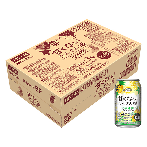 甘くないたんさん酒パイナップル<ケース> 商品画像 (メイン)
