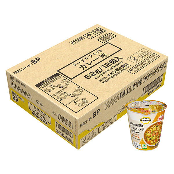ヌードルフィット カレー味<ケース> 商品画像 (メイン)