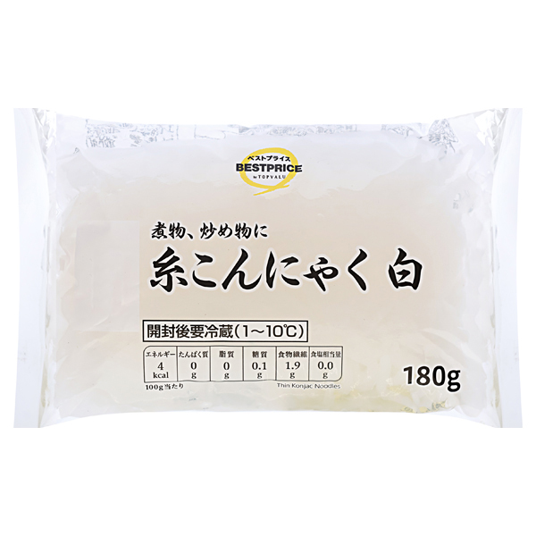 糸こんにゃく 白 -イオンのプライベートブランド TOPVALU(トップバリュ