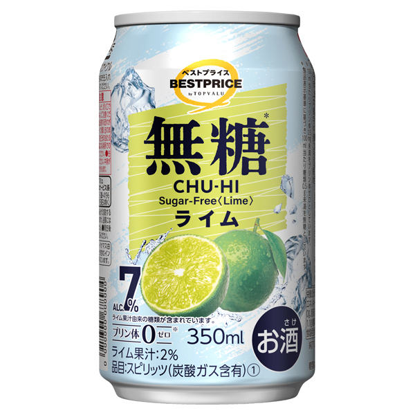 無糖ライム -イオンのプライベートブランド TOPVALU(トップバリュ