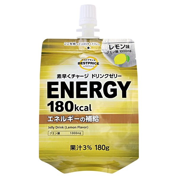 ドリンクゼリー エナジー180 レモン味 -イオンのプライベートブランド