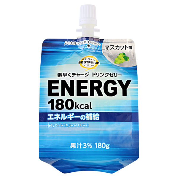 ドリンクゼリー エナジー180 マスカット味 -イオンのプライベート
