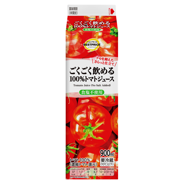 毎日トマト100%ジュース 食塩不使用 商品画像 (メイン)