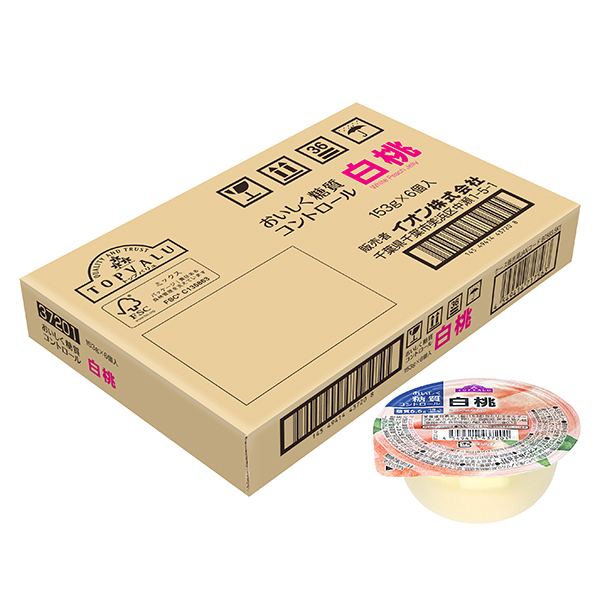 おいしく糖質コントロール 白桃ゼリー<ケース>
