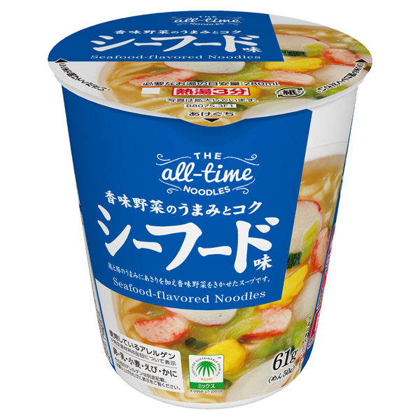 オールタイムヌードルヌードルシーフード味 商品画像 (メイン)