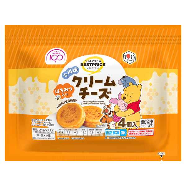 ディズニー 今川焼はちみつ入りクリームチーズ 商品画像 (メイン)