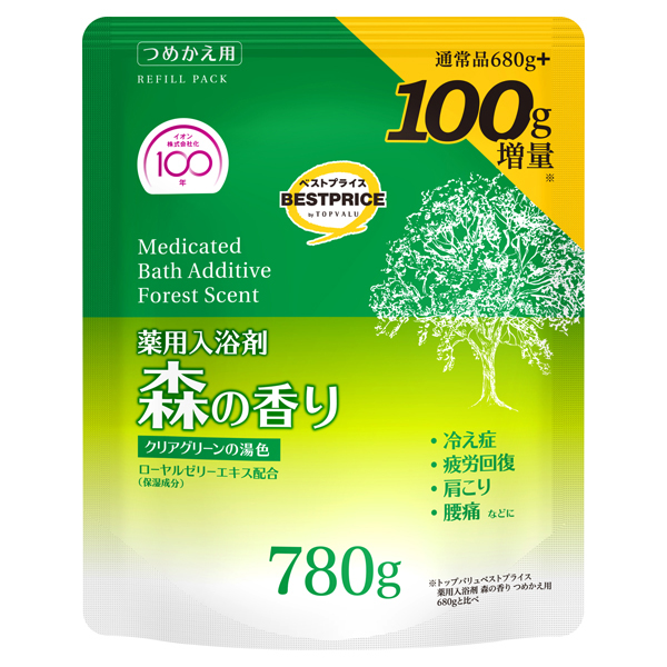 100g増量 薬用入浴剤森の香り  つめかえ用