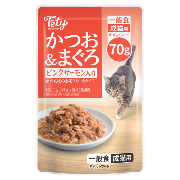 フェティ キャットフード パウチ かつお&まぐろ サーモン