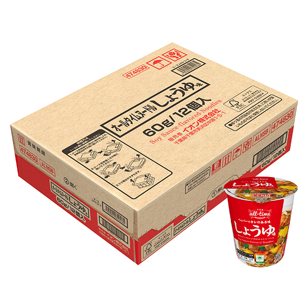オールタイムヌードル ヌードルしょうゆ味<ケース>