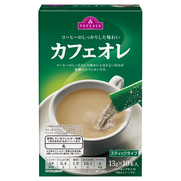 コーヒーのしっかりした味わい カフェオレ イオンのプライベート