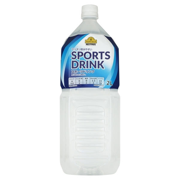スッキリ飲みやすい SPORTS DRINK スポーツドリンクイオンのプライベートブランド TOPVALU(トップバリュ) イオンの