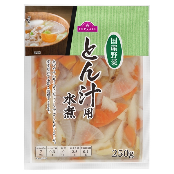 国産野菜 とん汁用水煮 商品画像 (メイン)