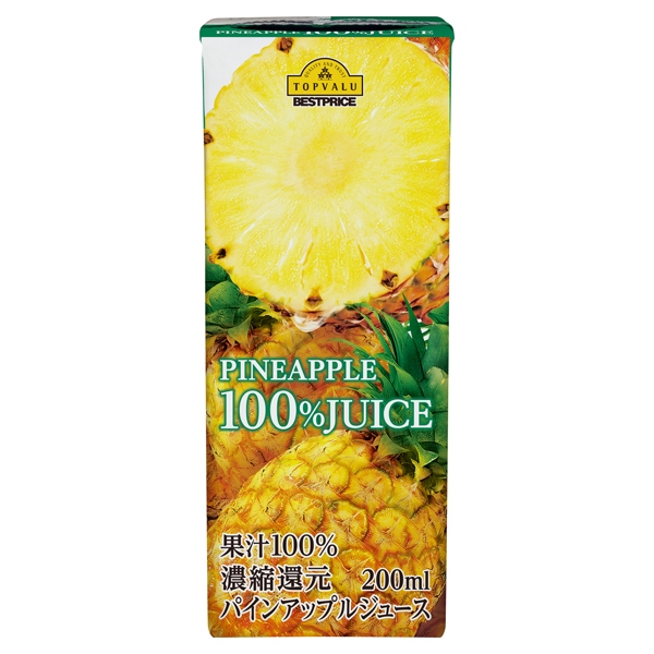 濃縮還元 パインアップルジュース 果汁100% 商品画像 (メイン)