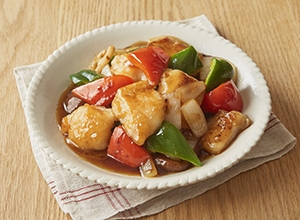 パンガシウスと野菜の黒酢あんかけ レシピ画像
