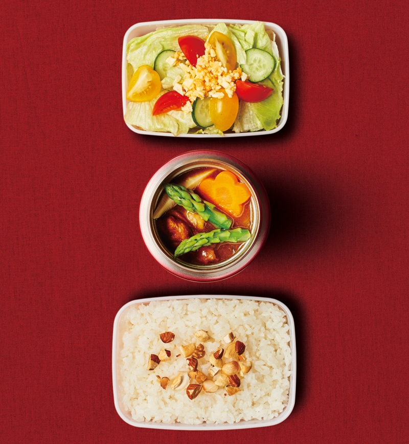 春野菜の欧風お弁当カレー レシピ画像