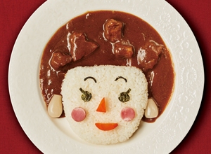 母の日に欧風似顔絵カレー レシピ画像