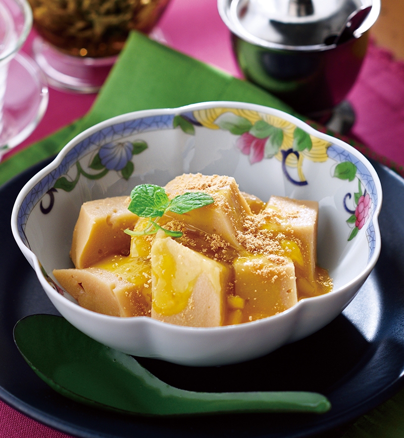 豆乳と黒糖のくずもち風プリン レシピ画像
