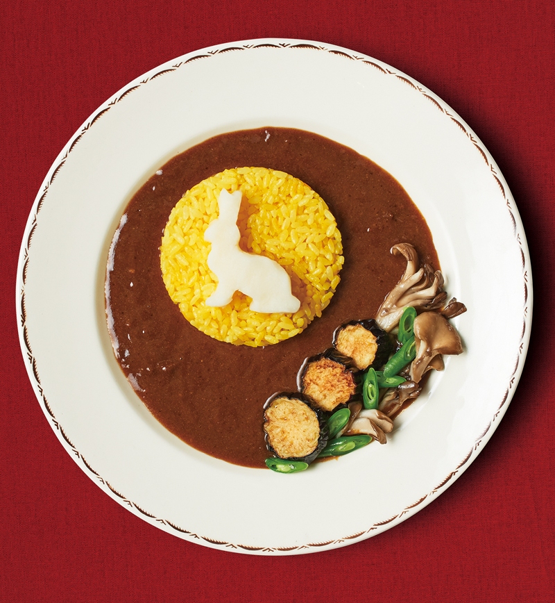 お月見に欧風きのこカレー レシピ画像