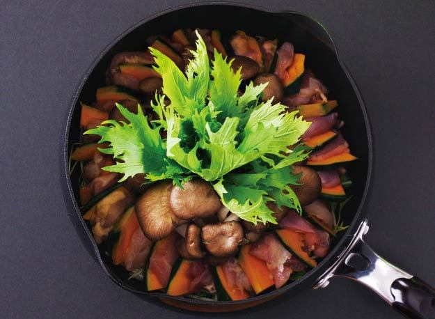 鶏かぼちゃ鍋 レシピ画像