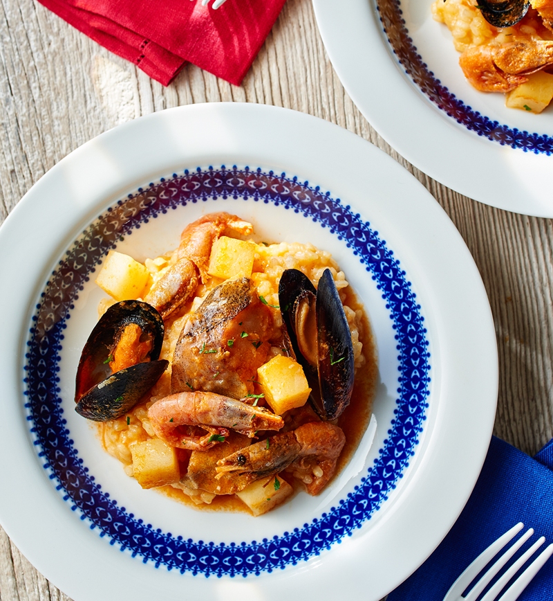 魚介のトマトリゾット レシピ画像