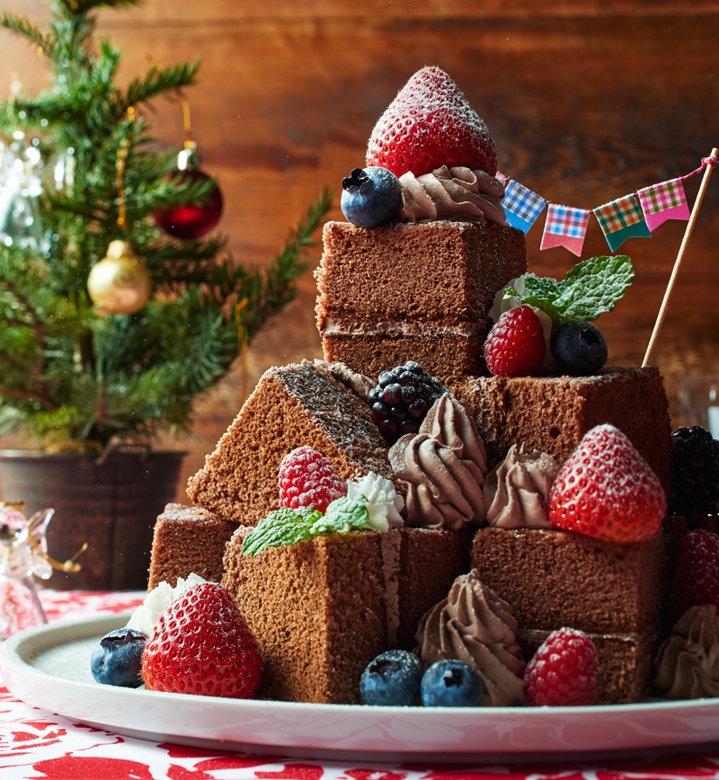 作るときから楽しいクリスマスツリーケーキ イオンのプライベートブランド Topvalu トップバリュ