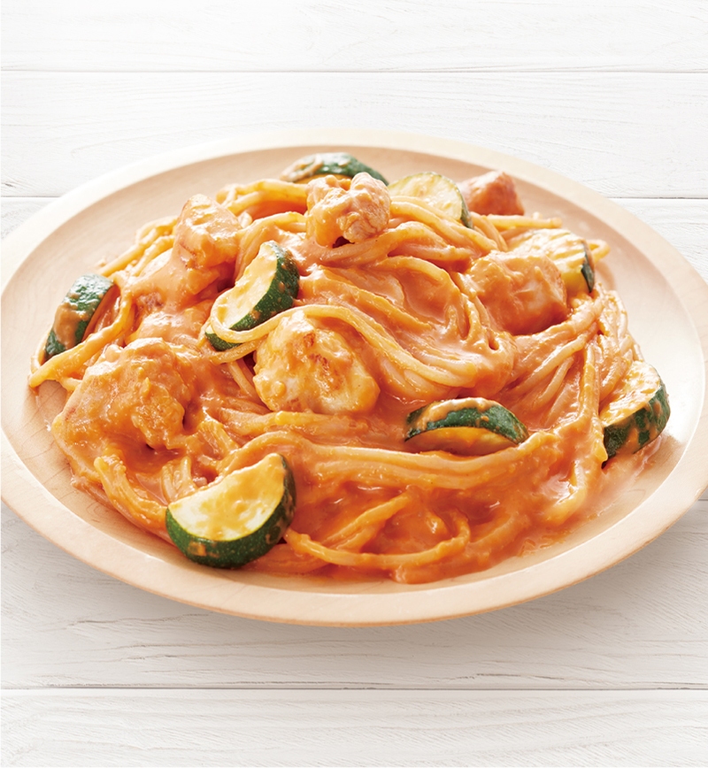 トマトクリームソーススパゲッティ レシピ画像