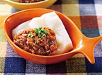 お餅の簡単ボロネーゼ レシピ画像
