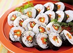 サーモンと野菜の洋風巻き寿司 レシピ画像
