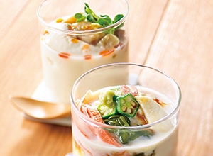 豆乳たっぷり2種の寄せ豆腐 レシピ画像