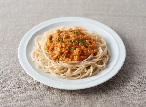 もちもち麺のミートソース レシピ画像
