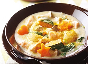 サーモンと野菜の具だくさんシチュー レシピ画像