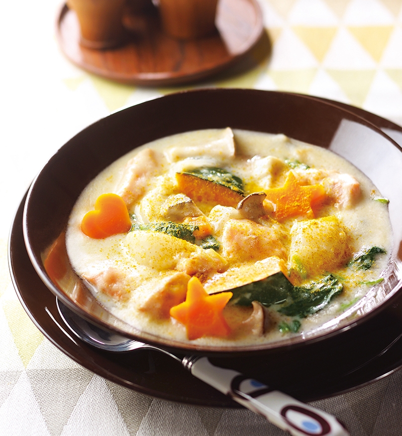 サーモンと野菜の具だくさんシチュー レシピ画像