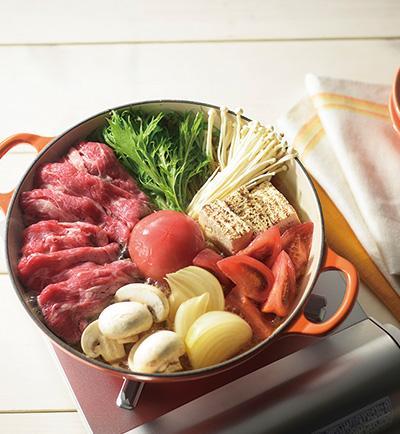 タスマニアビーフのトマトすき焼き レシピ画像