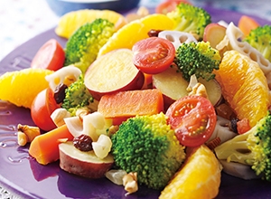 オレンジと野菜のサラダ 胡麻ヨーグルトドレッシング レシピ画像