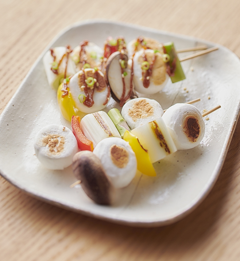 焼き鳥風はんぺんの串焼き レシピ画像