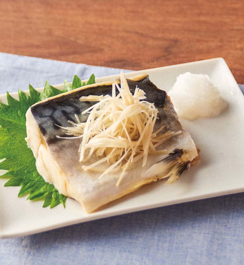 さばのさっぱりしょうが蒸し レシピ画像