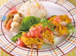 鶏もも肉とかぼちゃのオーブン焼き レシピ画像