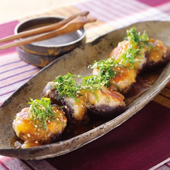 椎茸肉詰めのおろしあんかけ レシピ画像