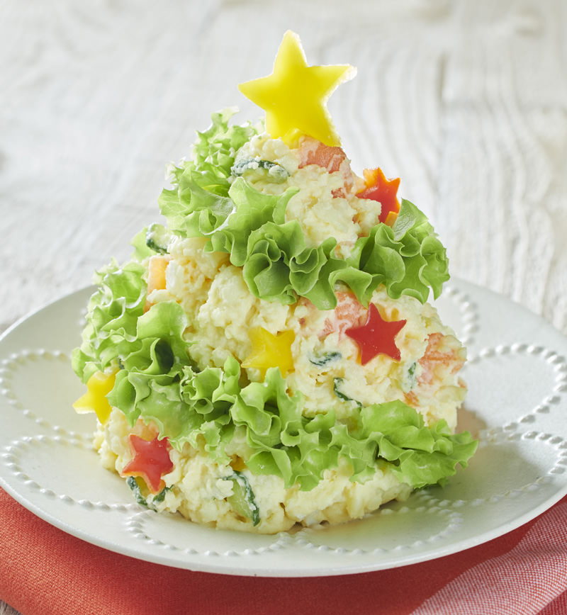 ポテトサラダでツリー! レシピ画像