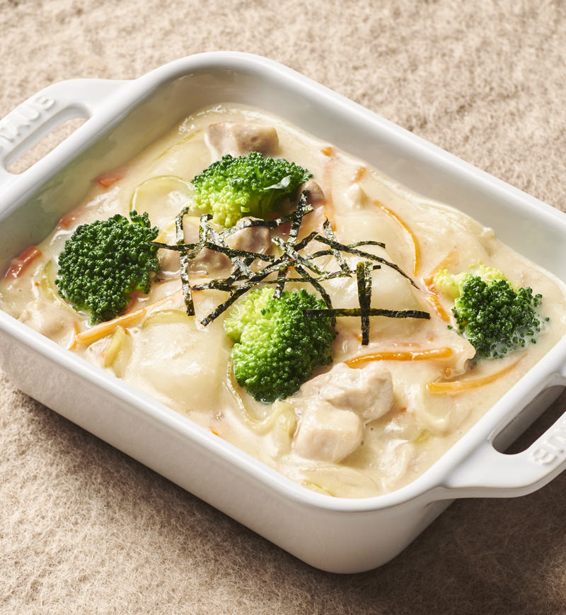 【やさしごはん】とろとろおもちグラタン レシピ画像