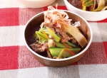 牛肉とチンゲン菜 きのこの煮浸し レシピ画像
